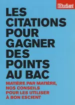 Les citations pour gagner des points au bac [Livres]